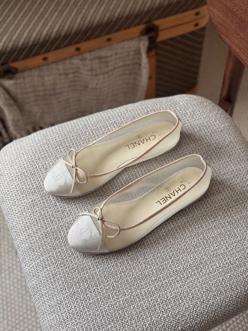 Chanel Mesh Ballet Flats Shoes