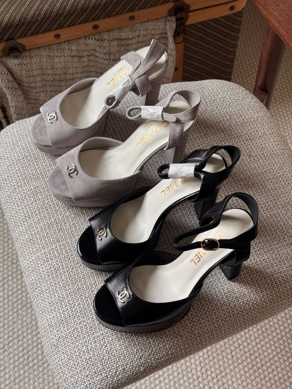 Chanel Platform Sandals – Suede Kidskin & Leather Edition