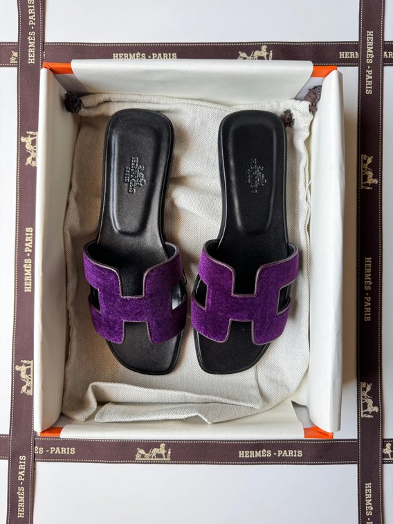 Hermes Oran Sandal Suede Leather