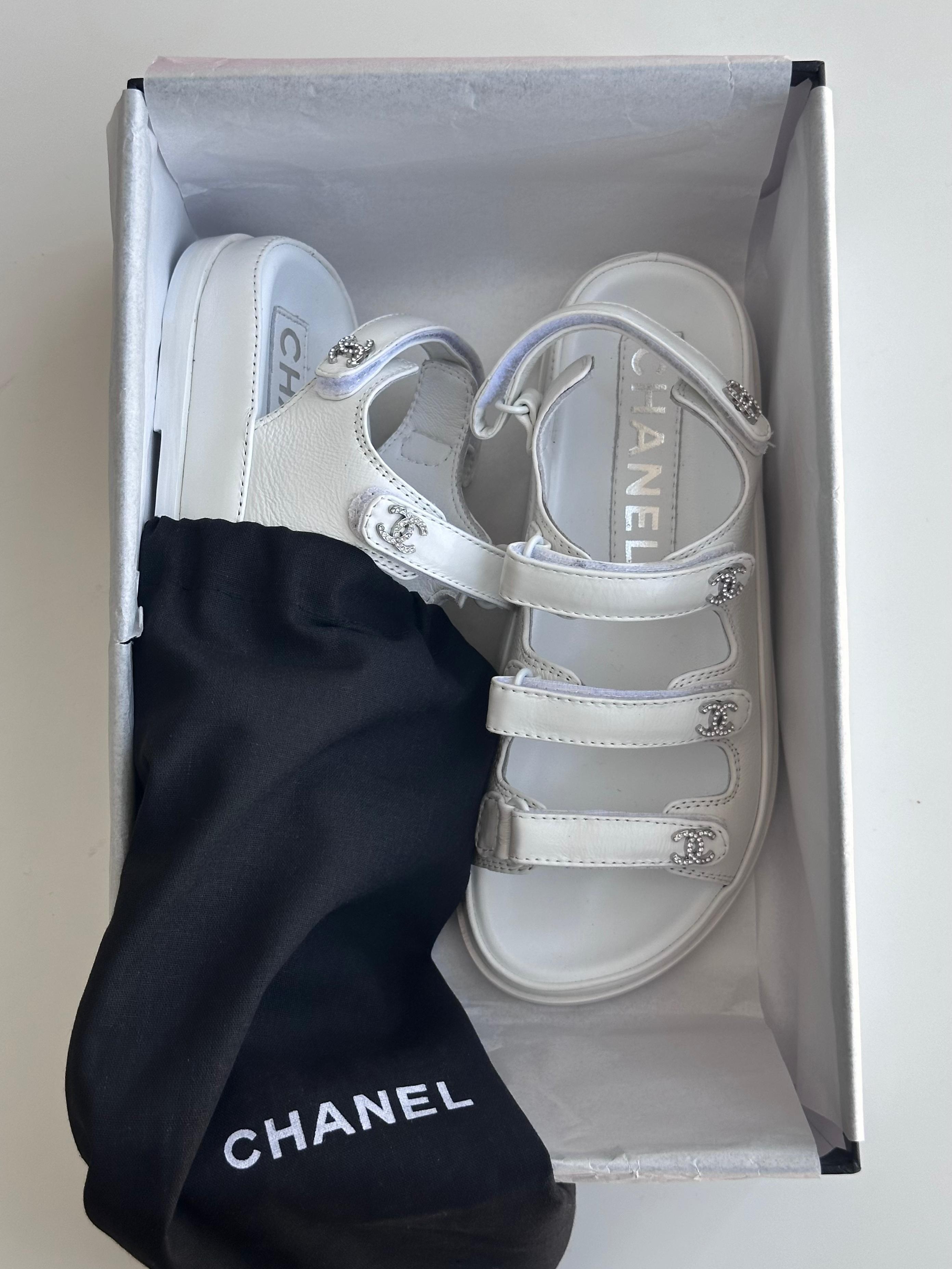 Chanel Leather Sandals