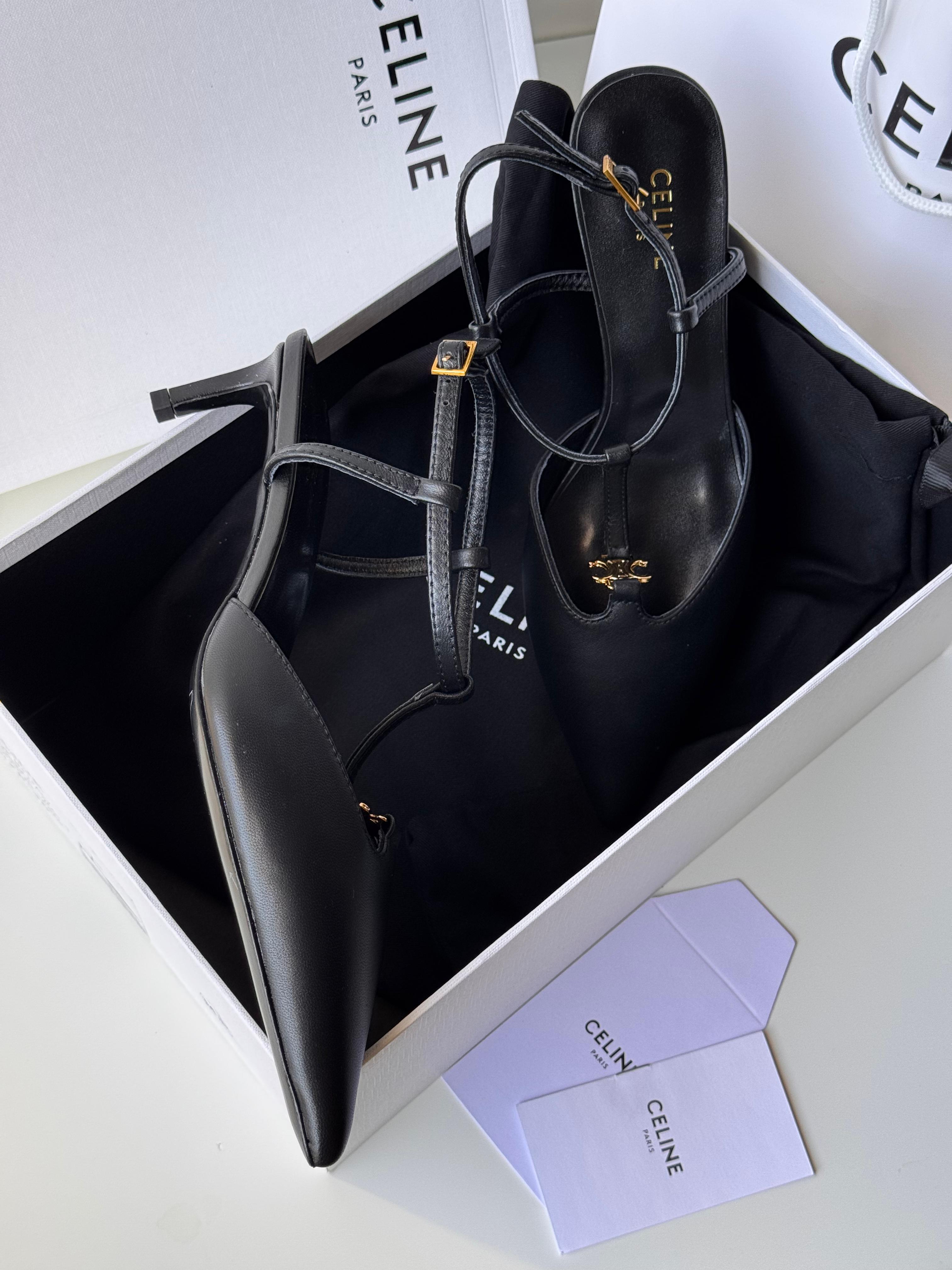 CELINE KITTEN T-BAR STRAP PUMP 50mm