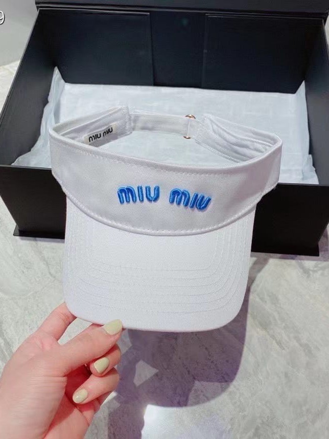 Miu Miu Women's Embroidered Visor Cap